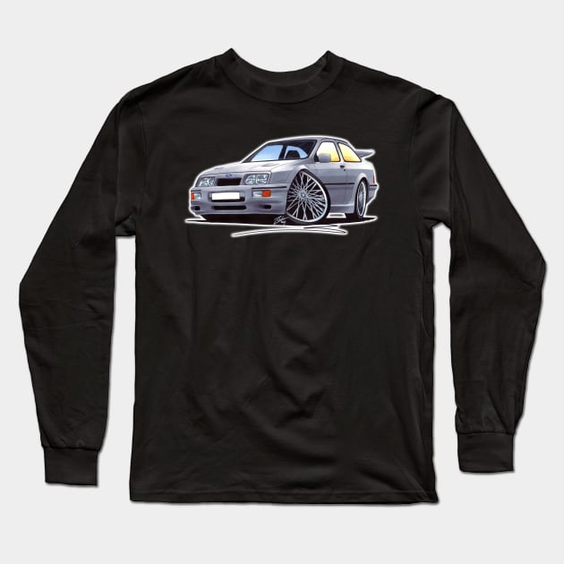 Ford Sierra Cosworth Grey Long Sleeve T-Shirt by y30man5